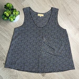 Otis & Maclain Floral Patterned Sleeveless Tank Top Women's Size Medium